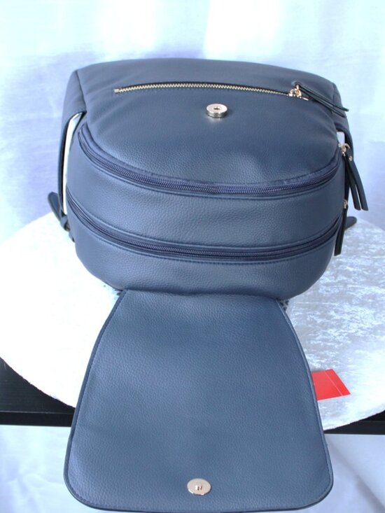 Rosetti Miller Backpack Pacific Navy Blue Pebbled Faux Leather NWT main image 6